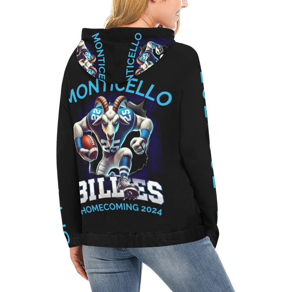 MHS Homecoming 2024 All Over Print Hoodie for Women